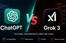 ChatGPT vs Grok AI comparison featuring ChatGPT and Grok 3