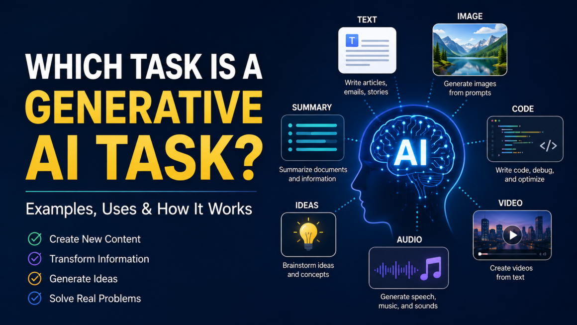 Which task is a generative AI task? Examples and use cases
