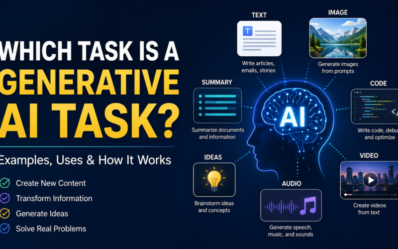 Which task is a generative AI task? Examples and use cases