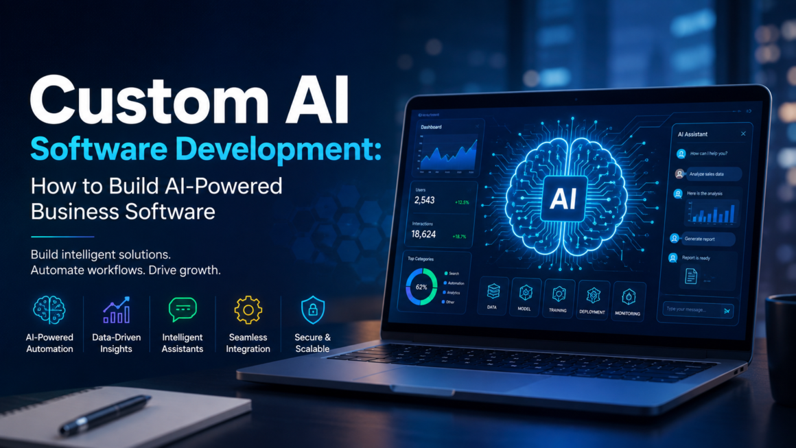 Custom AI software development for AI-powered business software and automation